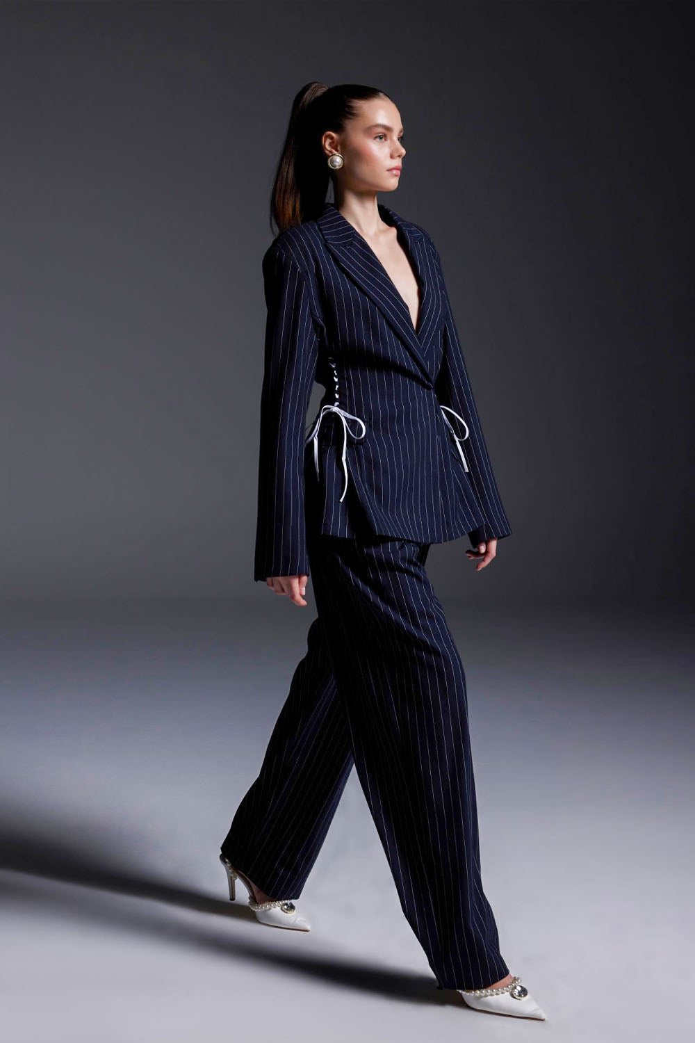 Striped Navy Blue Jacket