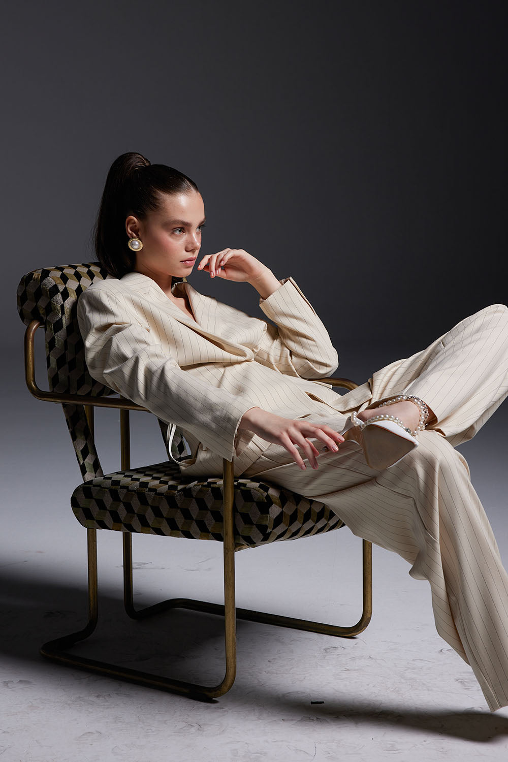Striped Cream Jacket