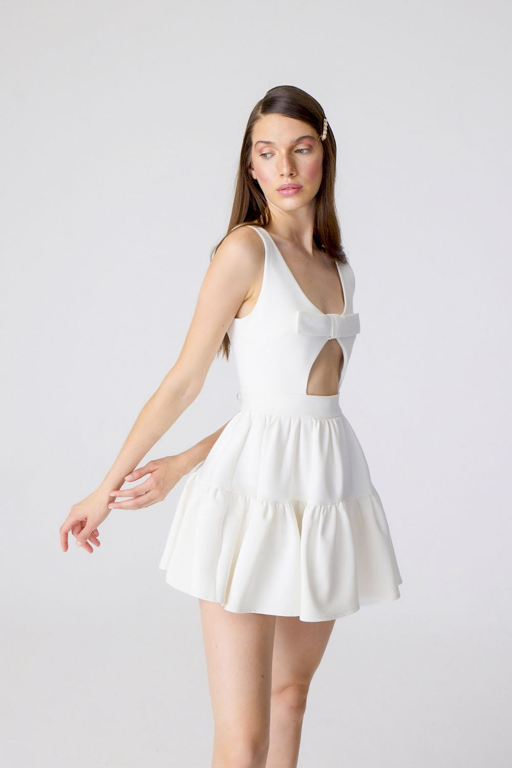 White Bow Dress