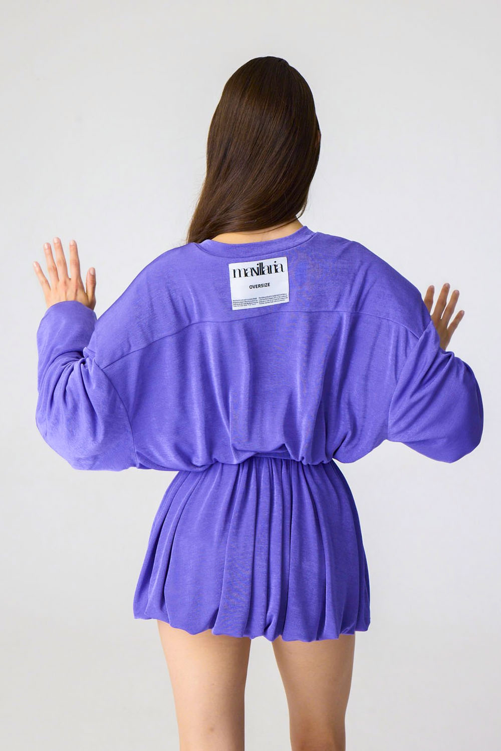 Oversized Purple tennis-style Top